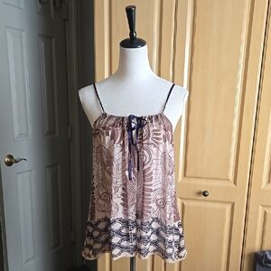 Joie womens Floral Print Silk Halter Sleeveless Blouse.